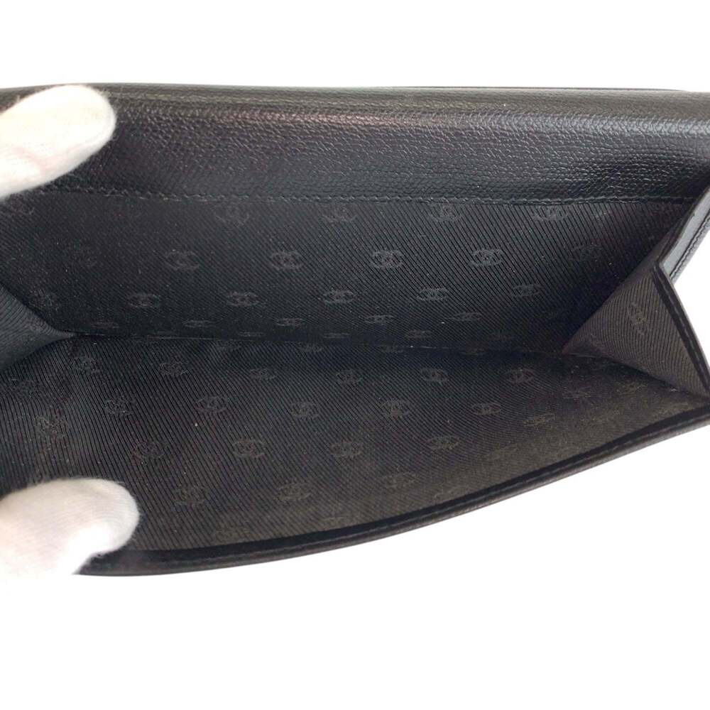 CHANEL Authentic Black Leather Wallet - Picture 6 of 10